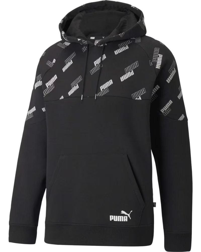 PUMA MOLETOM COM CAPUZ PUMA POWER AOP FL MASCULINO NEGRO