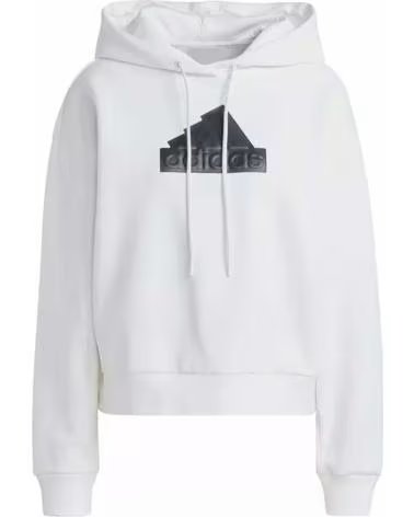 ADIDAS SWEAT À CAPUCHE ADIDAS FUTURE ICONS BOS FEMME BLANC BLANCO