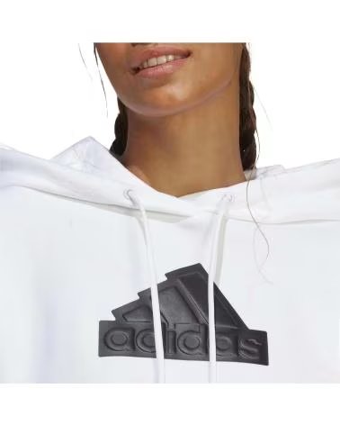 ADIDAS SWEAT À CAPUCHE ADIDAS FUTURE ICONS BOS FEMME BLANC BLANCO