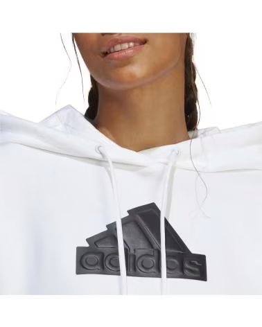 ADIDAS SWEAT À CAPUCHE ADIDAS FUTURE ICONS BOS FEMME BLANC BLANCO