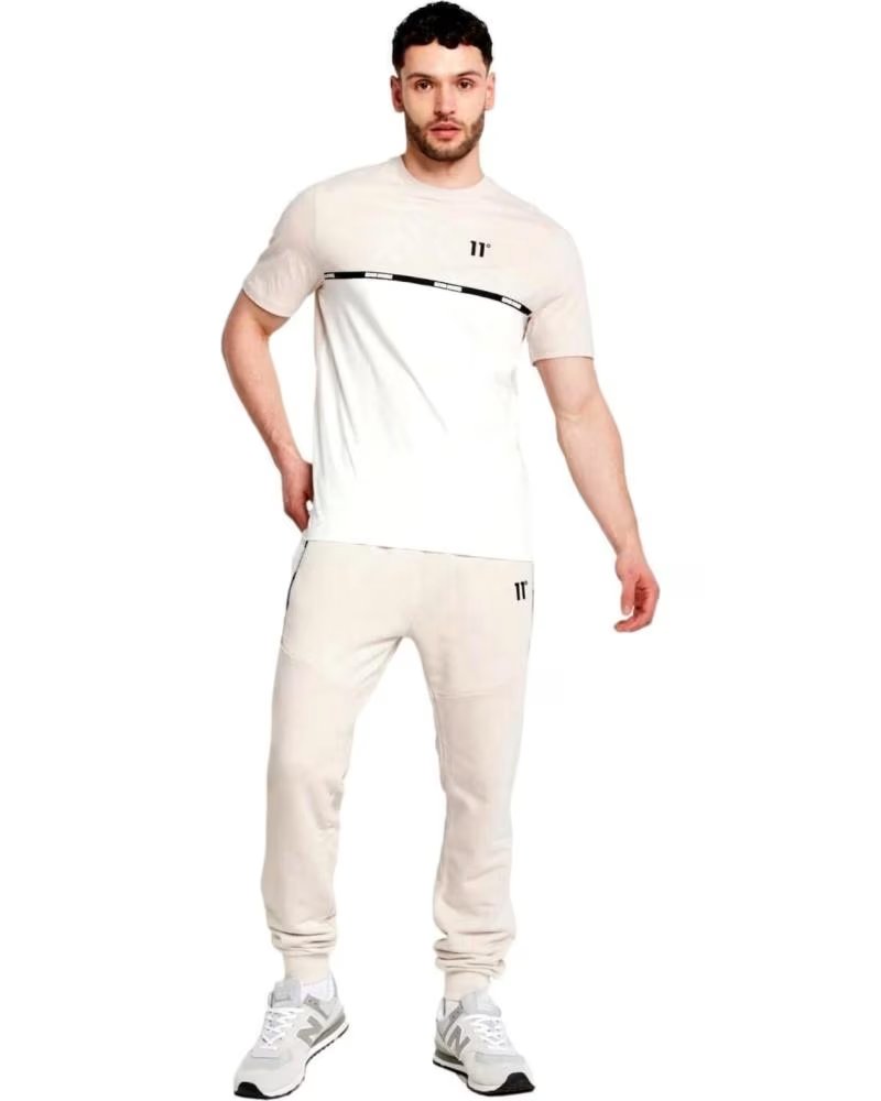 11 DEGREES 11 DEGREES CUT SEW TAPED JOGGER BEIGE TRACKSUIT BEIG