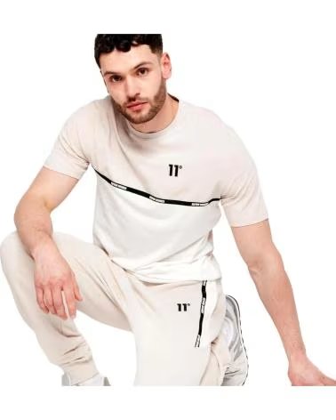 11 DEGREES 11 DEGREES CUT SEW TAPED JOGGER BEIGE TRACKSUIT BEIG