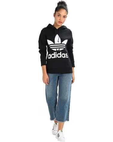 ADIDAS SUDADERA CON CAPUCHA EN PARA MUJER NEGRO