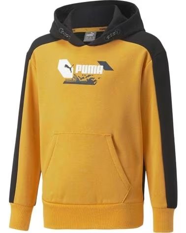 PUMA MOLETOM COM CAPUZ PUMA ALPHA HOODIE FL B UNISSEX AMARELO AMARILLO