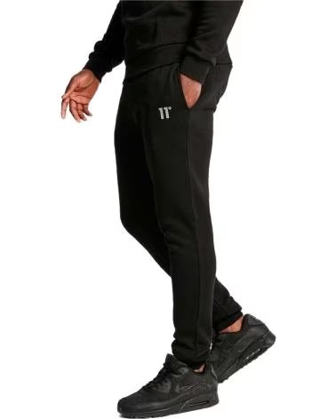 11 DEGREES PANTALON 11 DEGREES MIXED FABRIC REGULAR NOIR NEGRO