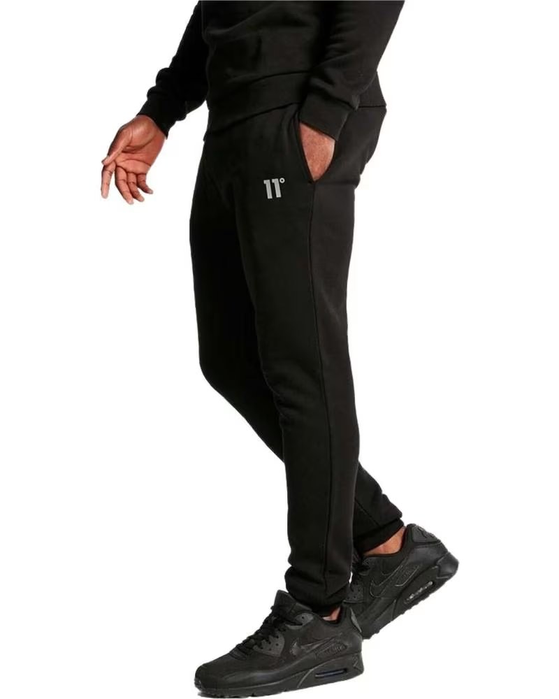 11 DEGREES PANTALON 11 DEGREES MIXED FABRIC REGULAR NOIR NEGRO