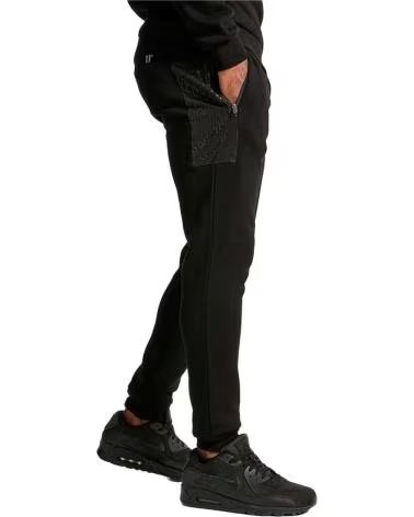 11 DEGREES PANTALON 11 DEGREES MIXED FABRIC REGULAR NOIR NEGRO