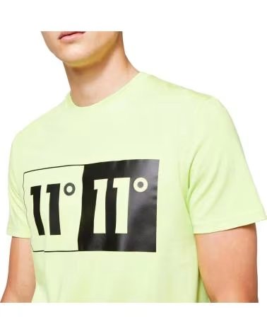11 DEGREES CAMISETA MASCULINA 11 DEGREES BOX GRAPHIC DE MANGA CURTA AMARILLO