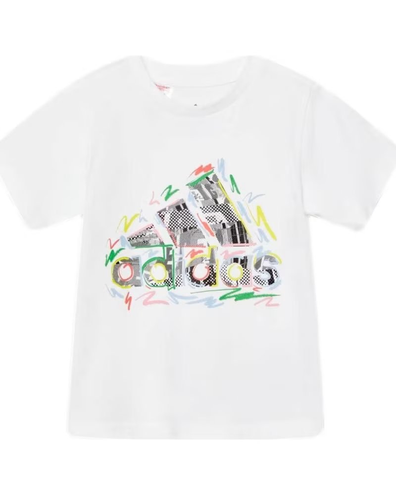 ADIDAS ADIDAS K PRIDE TEE T-SHIRT FOR KIDS WHITE BLANCO