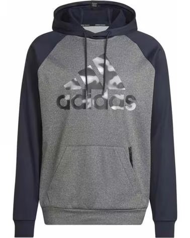 ADIDAS FELPA CON CAPPUCCIO ADIDAS M GG BOS NOV HD DA UOMO GRIS