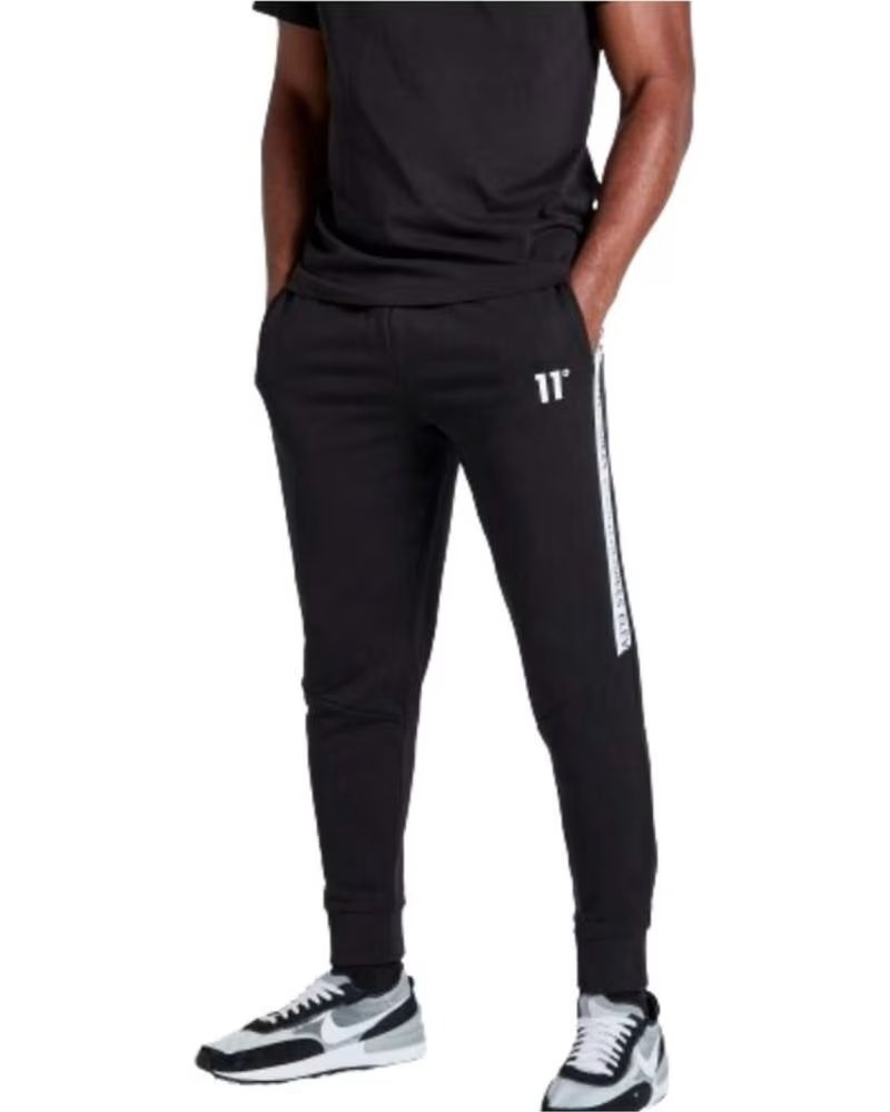 11 DEGREES MODELO TEXT PRINT BLOCK JOG NEGRO