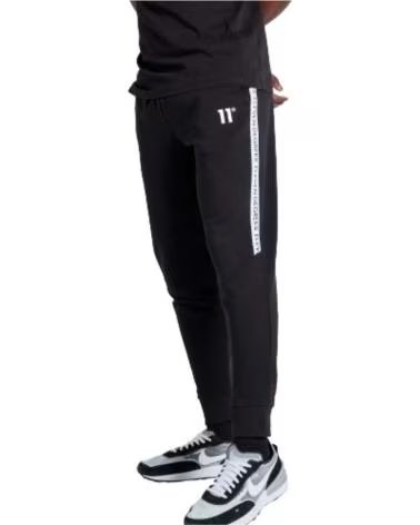 11 DEGREES MODELO TEXT PRINT BLOCK JOG NEGRO