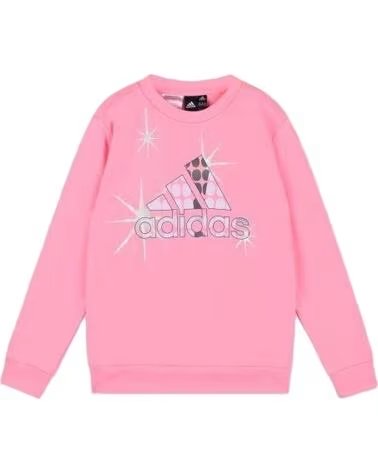 ADIDAS SWEATSHIRT ADIDAS G D SWEAT JUNIOR ROSE AVEC LOGO SCINTILLANT ROSA