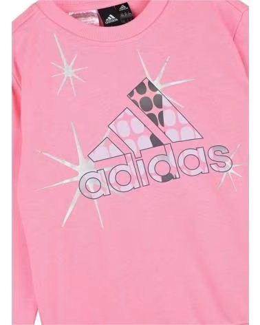 ADIDAS SWEATSHIRT ADIDAS G D SWEAT JUNIOR ROSE AVEC LOGO SCINTILLANT ROSA
