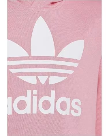 Zapatos de Niña y Niño ADIDAS SUDADERA ADIDAS TREFOIL HOODIE PARA NIÑOS ROSA ROSA