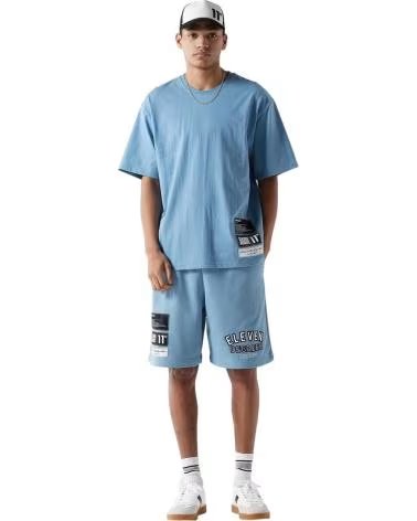 11 DEGREES 11 DEGREES VARSITY GRAPHIC T-SHIRT BLUE AZUL