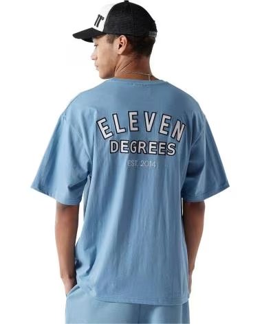 11 DEGREES 11 DEGREES VARSITY GRAPHIC T-SHIRT BLUE AZUL