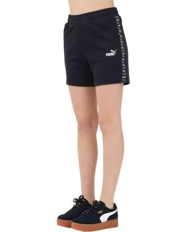 PUMA SHORTS TAILLE HAUTE ESS TAPE PUMA FEMME NEGRO