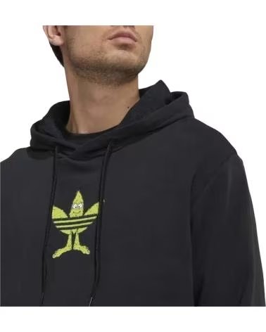 ADIDAS FELPA CON CAPPUCCIO ADIDAS FUN HOODIE DA UOMO NEGRO
