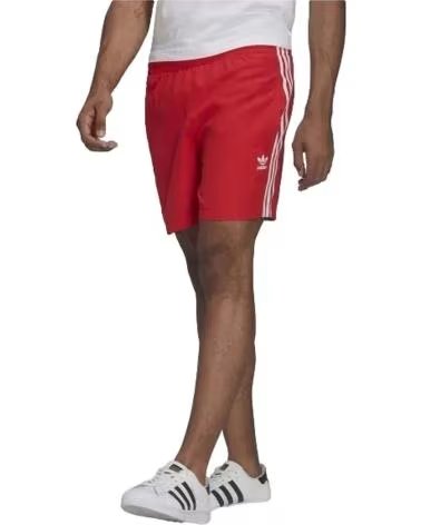 ADIDAS PANTALONCINI ADIDAS 3-STRIPES SWIMS ROSSI DA UOMO ROJO
