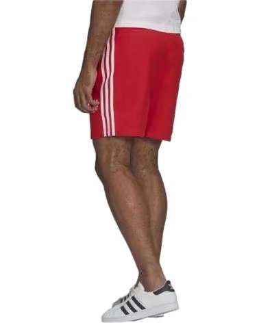 ADIDAS PANTALONCINI ADIDAS 3-STRIPES SWIMS ROSSI DA UOMO ROJO