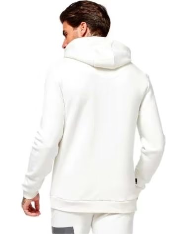 11 DEGREES FELPA CON CAPPUCCIO DA UOMO 11 DEGREES CON LOGO BOX STAMPATO BLANCO
