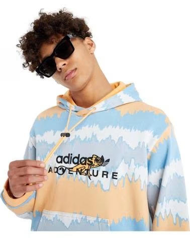 ADIDAS SUDADERA CON CAPUCHA ADIDAS ADV AOP PARA HOMBRE AZUL