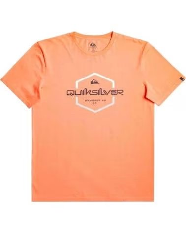 QUIKSILVER QUIKSILVER PASS THE PRIDE T-SHIRT MEN ORANGE NARANJA