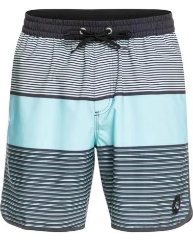 QUIKSILVER CALÇÃO DE BANHO QUIKSILVER SCALLOP STRIPE 17" PARA HOMEM AZUL