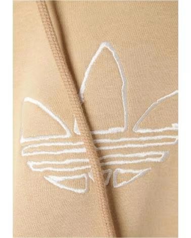 ADIDAS SUDADERA CON CAPUCHA EN PARA MUJER BEIGE