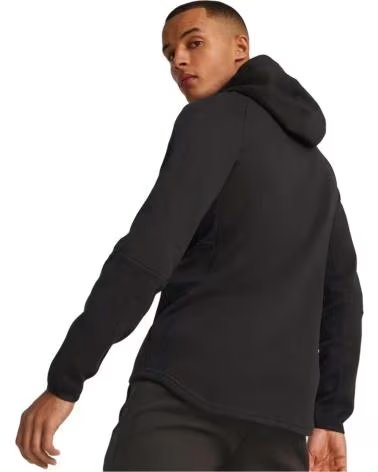 PUMA MEN´S PUMA EVOSTRIPE FULL-ZIP HOODIE NEGRO