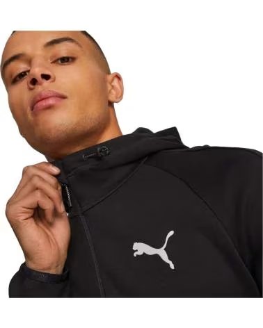 PUMA MEN´S PUMA EVOSTRIPE FULL-ZIP HOODIE NEGRO