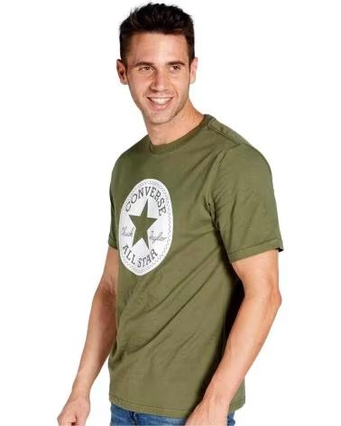 CONVERSE T-SHIRT CONVERSE ALL STAR A MANICHE CORTE DA UOMO VERDE