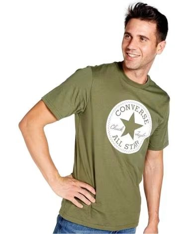 CONVERSE T-SHIRT CONVERSE ALL STAR A MANICHE CORTE DA UOMO VERDE