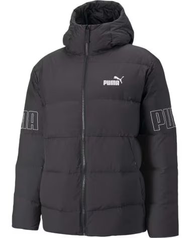 PUMA VESTE DOUDOUNE PUMA POWER HOODED PUFFER NOIRE À CAPUCHE BLANCO