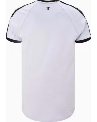 11 DEGREES 11 DEGREES TAPED RINGER T-SHIRT WHITE AZUL