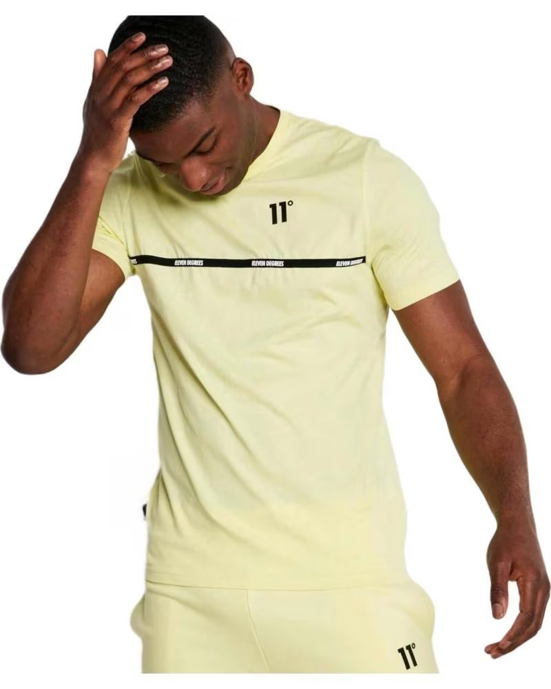 11 DEGREES CAMISETA 11 DEGREES CUT SEW TAPED MASCULINA AMARILLO