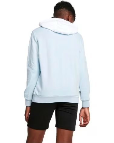 11 DEGREES 11 DEGREES TAPED BLOCK PULLOVER HOODIE BLUE AZUL