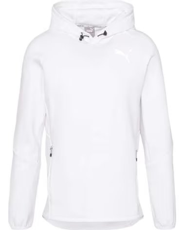 PUMA SUDADERA PUMA EVOSTRIPE UNISEX BLANCA BLANCO