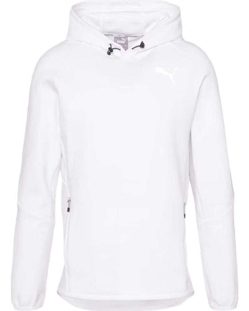 PUMA SUDADERA PUMA EVOSTRIPE UNISEX BLANCA BLANCO