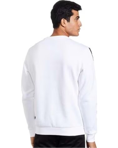 PUMA FELPA PUMA AMPLIFIED CREW FL DA UOMO BLANCO