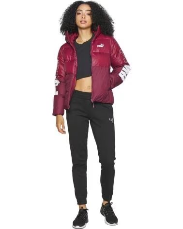 PUMA VESTE À CAPUCHE MATELASSÉE PUMA POWER POUR FEMME ROJO
