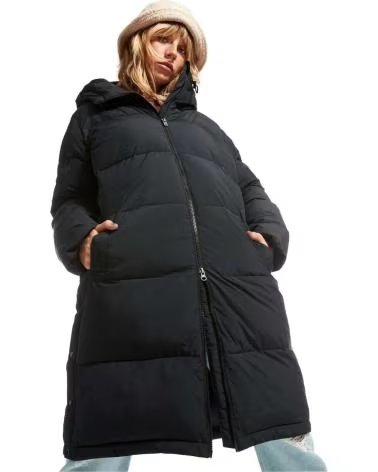 ROXY ROXY "TEST OF TIME" LANGE PARKA DAMEN SCHWARZ NEGRO