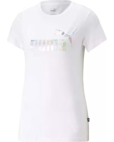 PUMA T-SHIRT PUMA ESS NOVA SHINE TEE FEMME BLANC BLANCO