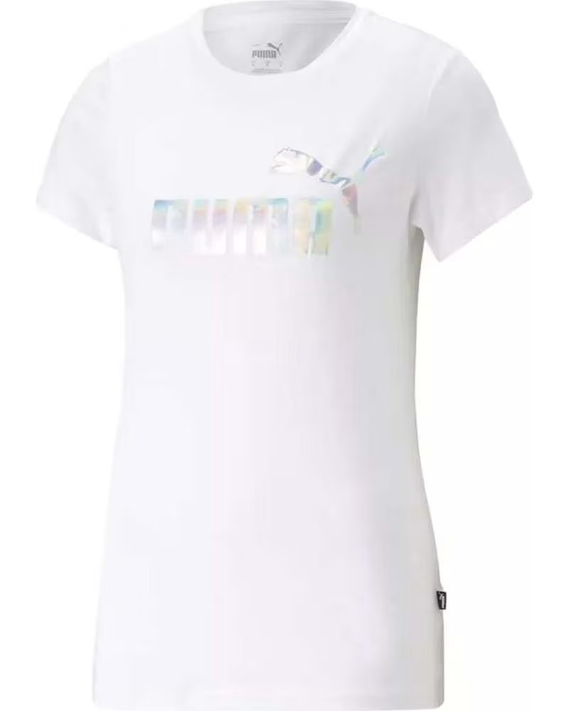PUMA T-SHIRT PUMA ESS NOVA SHINE TEE FEMME BLANC BLANCO