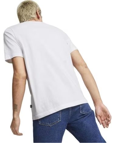 PUMA CAMISETA GRÁFICA DE VERANO PUMA PARA HOMBRE BLANCO
