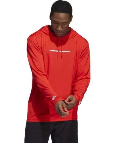 ADIDAS FELPA CON CAPPUCCIO ADIDAS DM LW PO DA UOMO - ROSSA ROJO