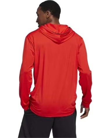 ADIDAS FELPA CON CAPPUCCIO ADIDAS DM LW PO DA UOMO - ROSSA ROJO