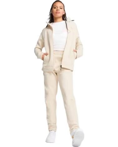 PUMA FELPA CON CAPPUCCIO PUMA EVOSTRIPE FULL-ZIP BEIGE BEIG