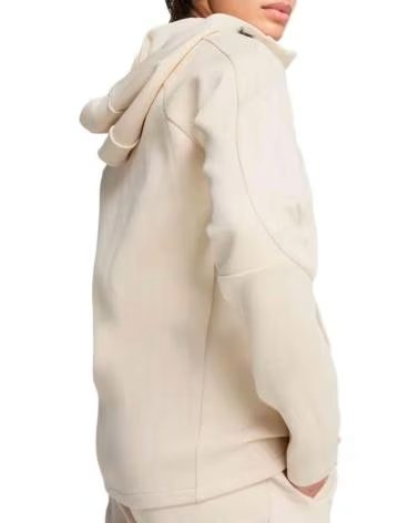 PUMA FELPA CON CAPPUCCIO PUMA EVOSTRIPE FULL-ZIP BEIGE BEIG